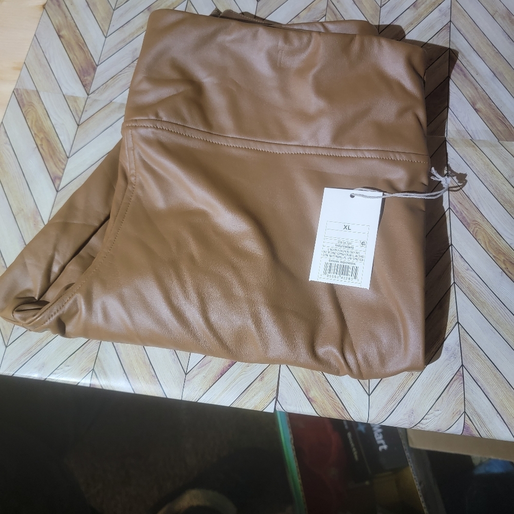 Faux Leather leggings xl